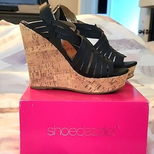 Black cork wedges